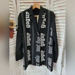 Chain Harness Blazer/Dress by Go Guy Women's Size L